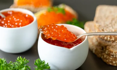 Trout roe is a type of fish egg that can be used in various dishes.